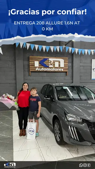 Entrega de 208 ALLURE 1.6 N AT 0 KM