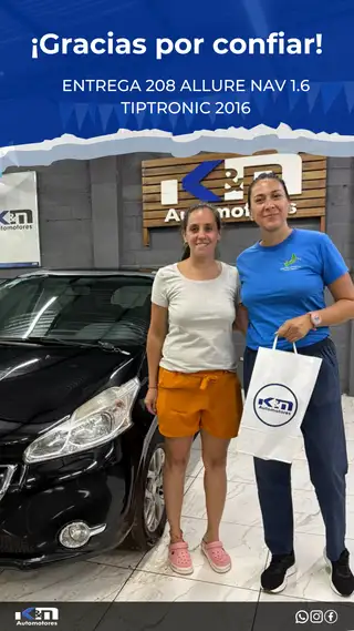 Entrega de 208 ALLURE NAV 1.6N TIPTRONIC 2016