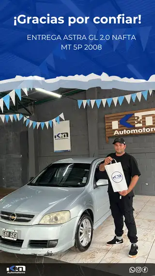 Entrega de ASTRA GL 2.0 NAFTA MT 5P 2008