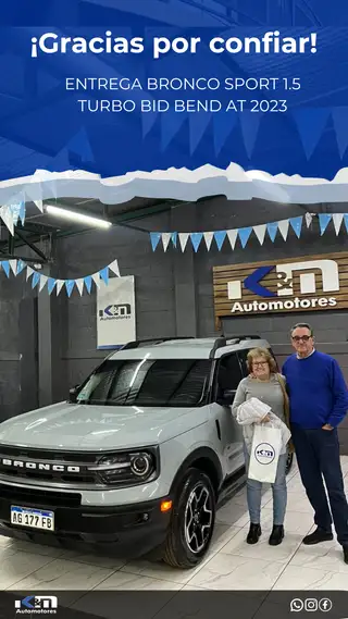 Entrega de BRONCO SPORT 1.5 TURBO BIG BEND AT 2023